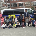 De politie op bezoek bij de kleuters