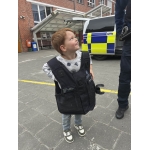 De politie op bezoek bij de kleuters
