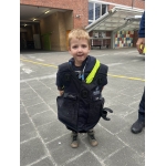De politie op bezoek bij de kleuters